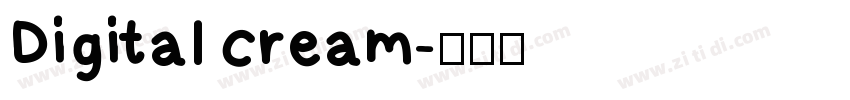 Digital cream字体转换